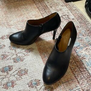 Coach Black Leather Booties - women's size 7.5